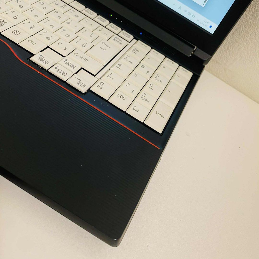 Y68 富士通ノートパソコン i7メモリ8G高速 Windows11オフィス付き