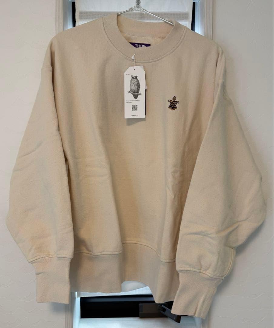 新品未使用ザノースフェイスパープルレーベル13オンスモックネックスウェット日本製