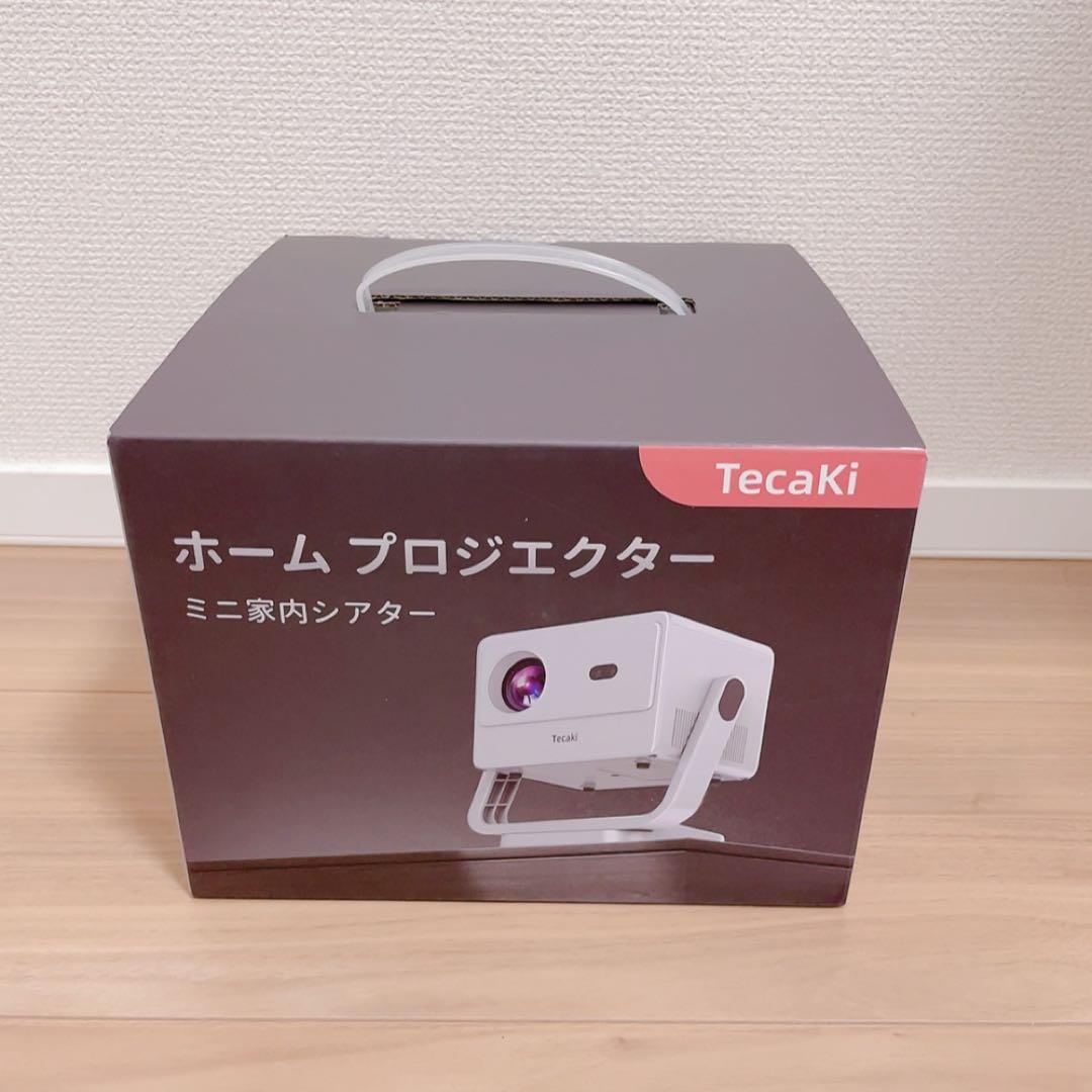 大特価‼️新型 1080P プロジェクター 家庭用 4K対応 天井投影　ホワイト