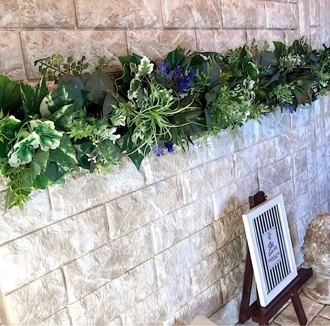 光触媒　人工観葉植物　ウォールグリーン　フェイクグリーン　壁掛けオーダー集444