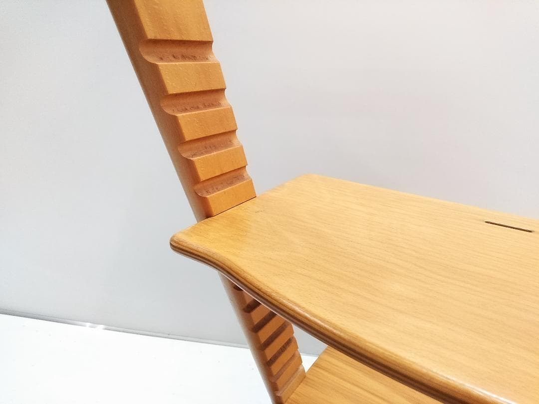 ストッケ トリップトラップ 木製 ハイチェア 高さ調節可能★