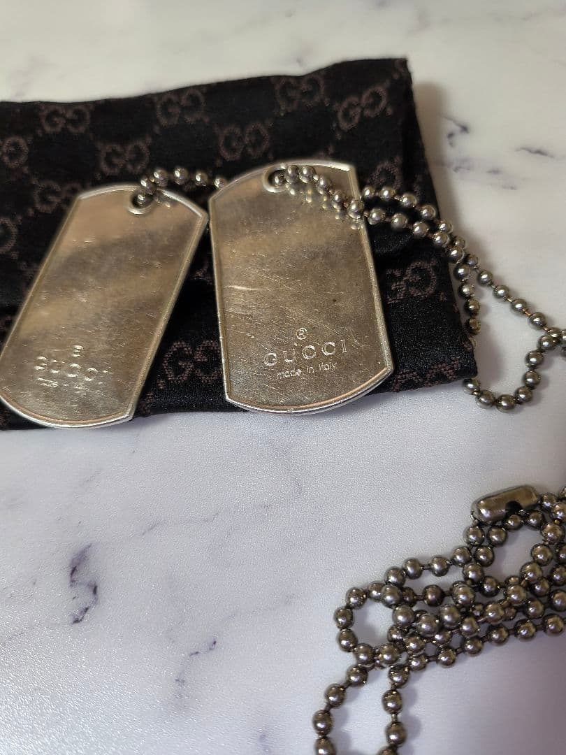 GUCCI グッチ ドッグタグ ネックレス シルバー アクセサリー 925