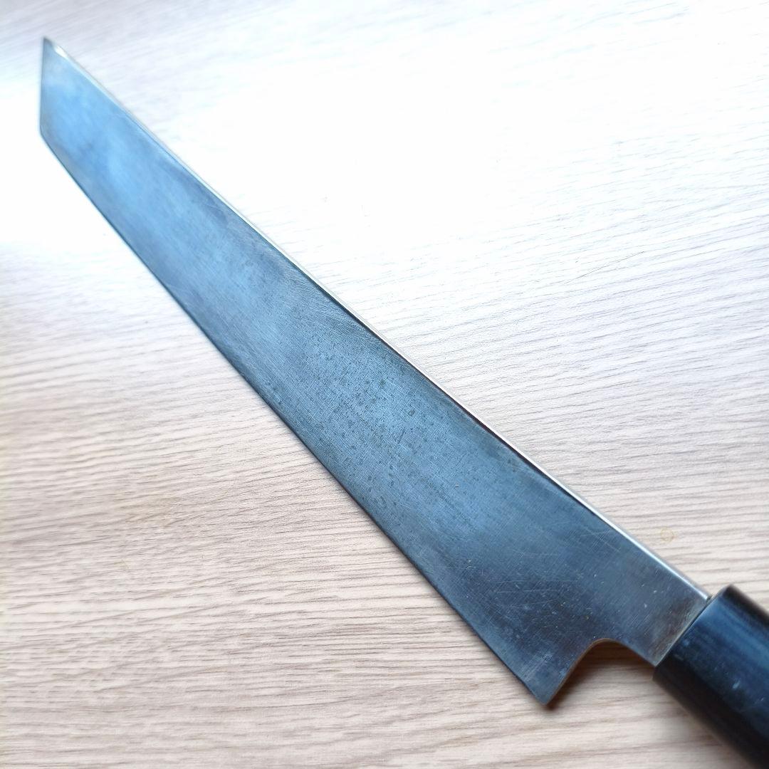 本種 実 切付柳刃 刀型 剣型 磨き 包丁