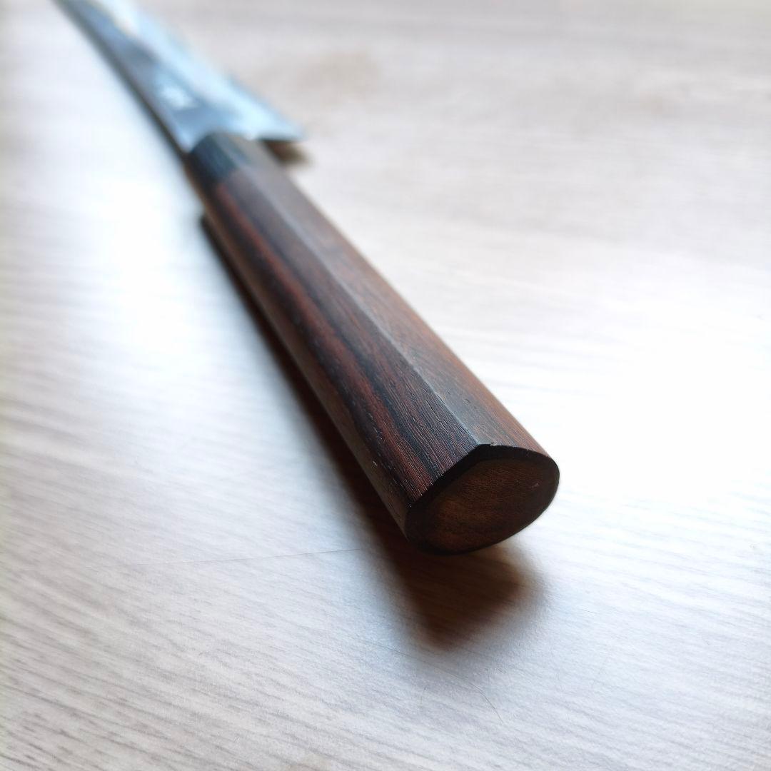 本種 実 切付柳刃 刀型 剣型 磨き 包丁