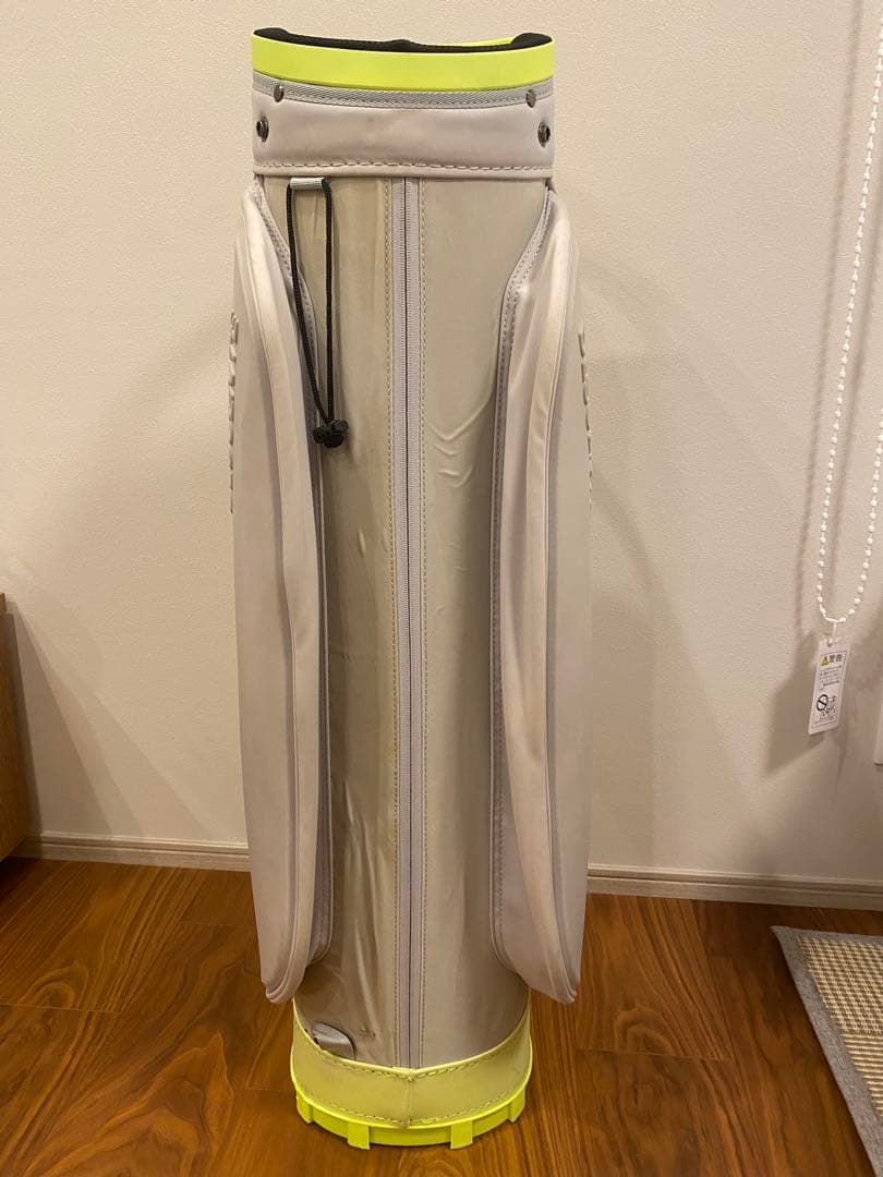 DESCENTE グレー/イエロー キャディバッグ