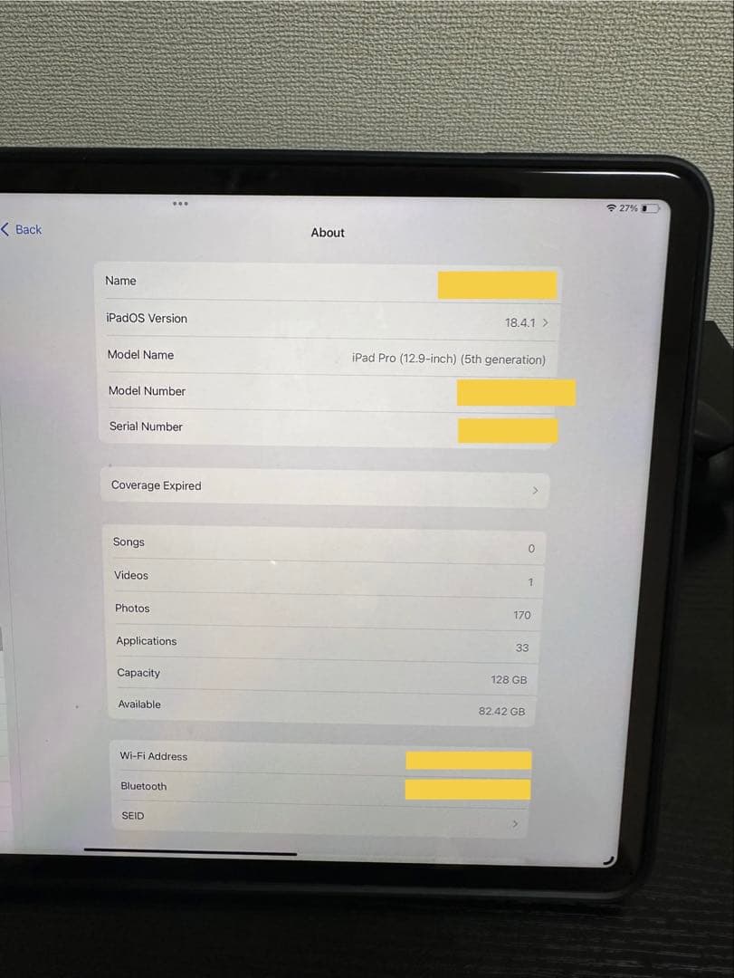 iPad Pro (12.9インチ) 第5世代 WiFiモデル