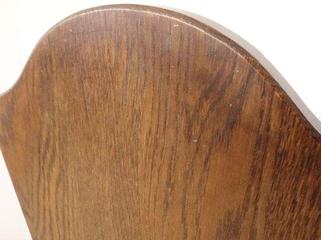 勇峰工芸　チロル　イス②　チェアー　ナラ材家具　 旭川家具　再塗装済　ＵＳＥＤ