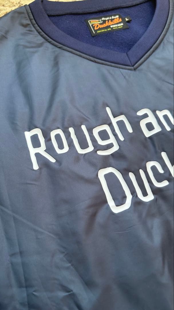 新品 rough＆swell ROCHESTER V SWEAT ネイビー L