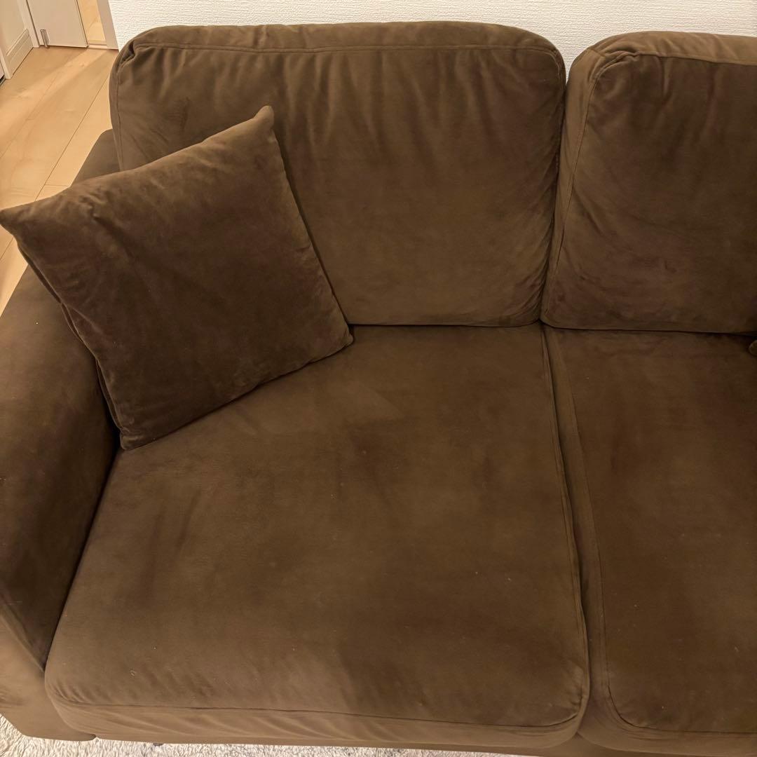 Allyアリーソファソファー2人掛け二人掛けローソファ ブラウン 135011