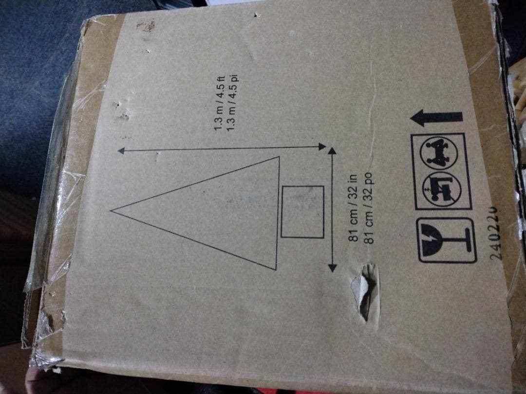 1.3m LED電飾付き クリスマスツリー リモコン付き 中古 検 コストコ