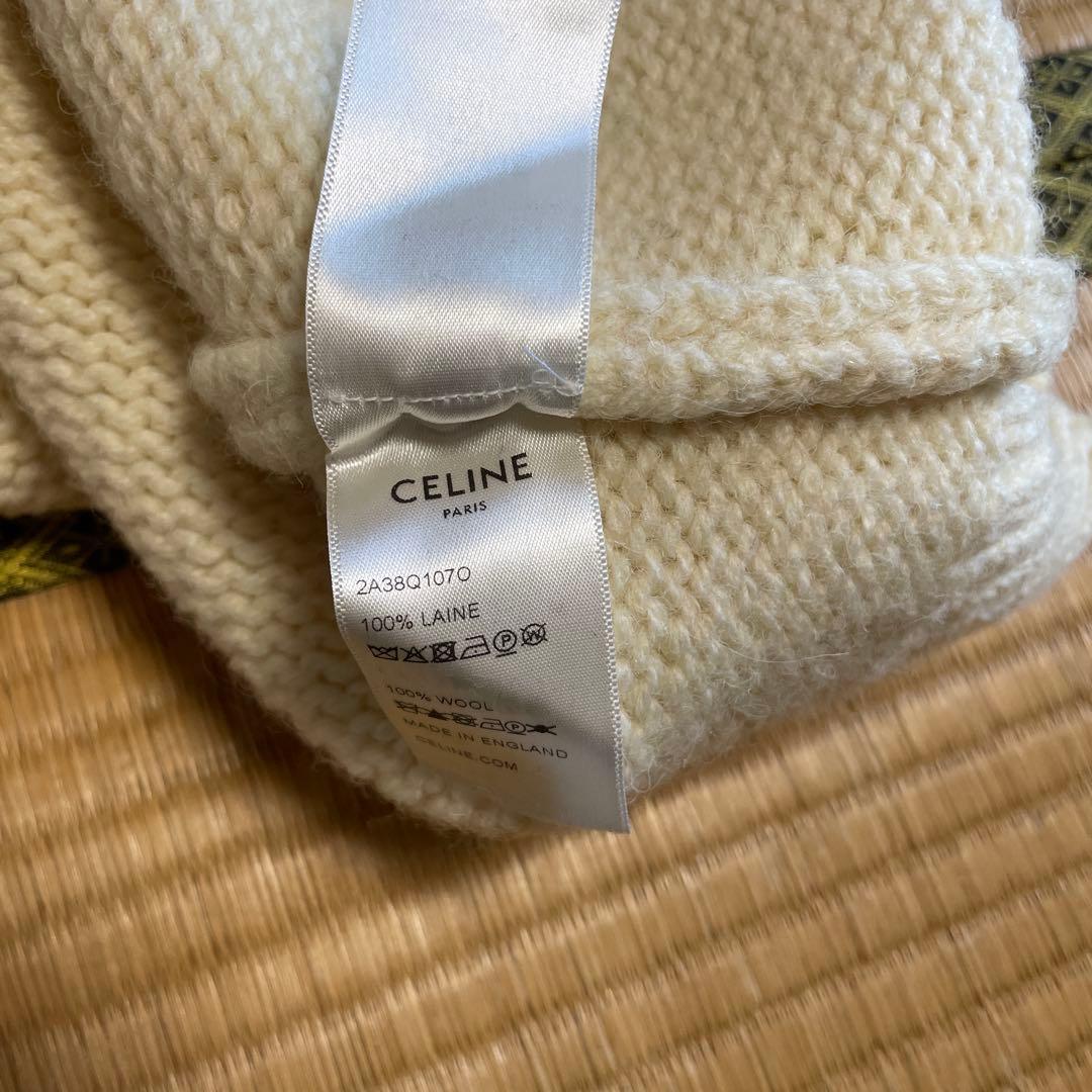CELINE 21AWオーバーサイズ シェットランドニット　サイズL