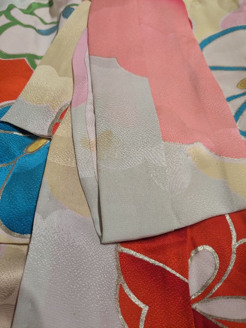 七五三 7歳 アンティーク 正絹 着物 セット