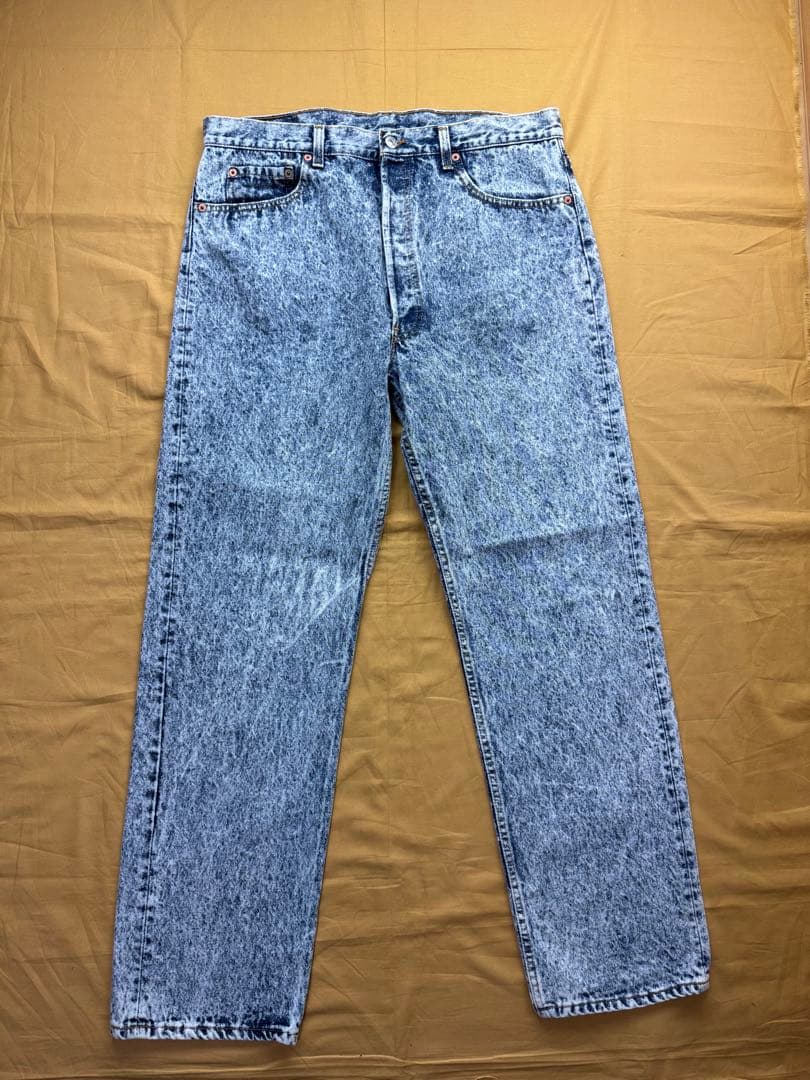 Levi's 501 USA製　ケミカルウォッシュ　90s W38 L32