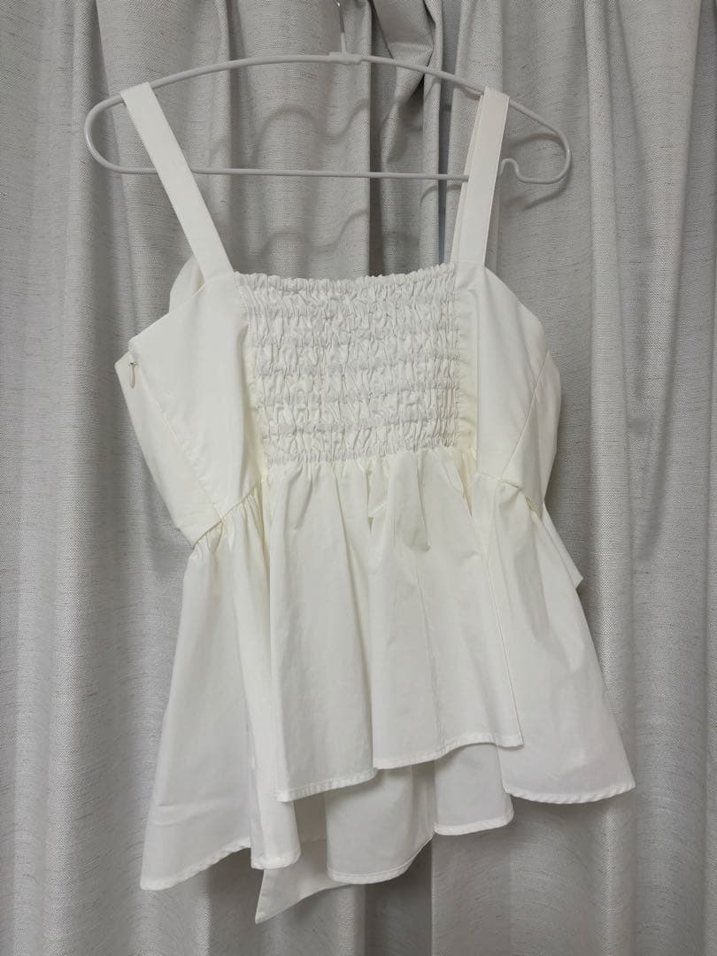 フレイアイディー　ペプラムリボントップス