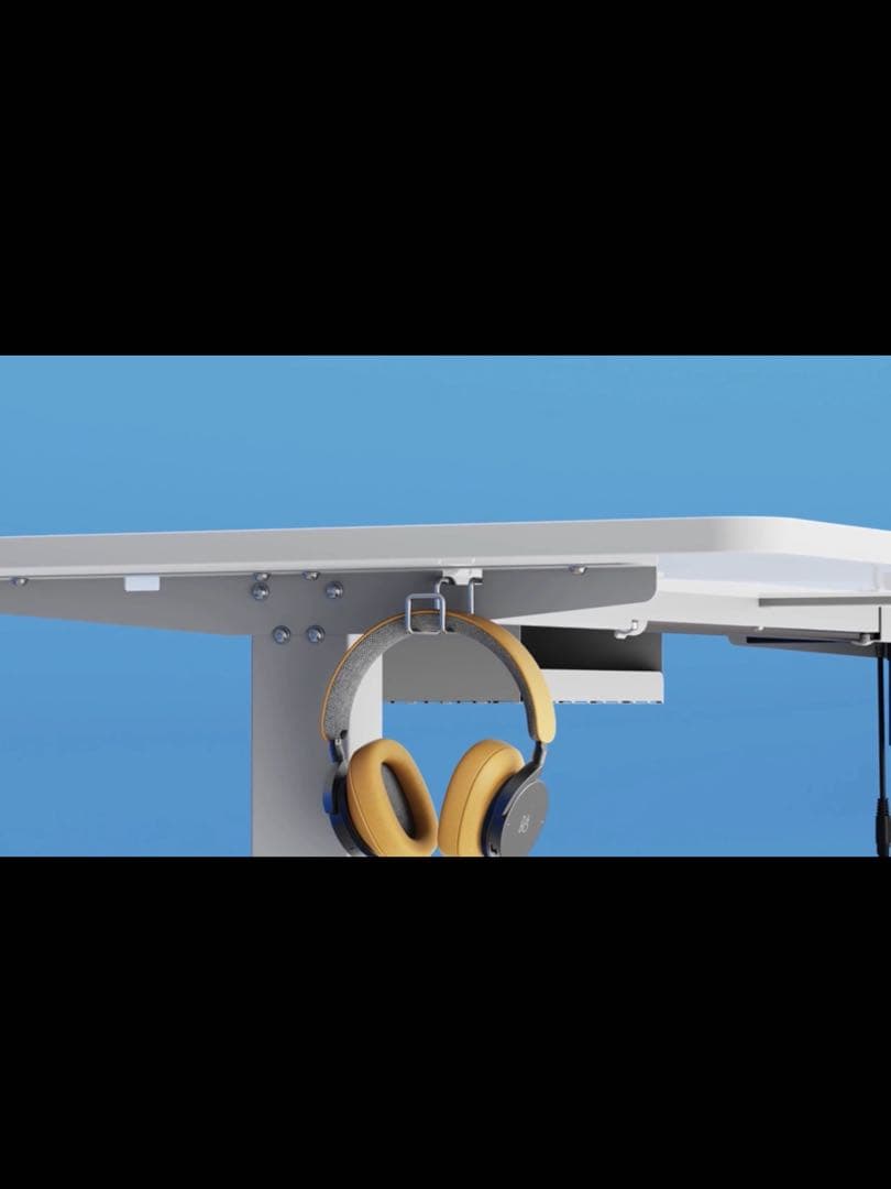 スタンディング昇降式デスク幅140*奥行70キャスター収納ボックスメモリー機能付