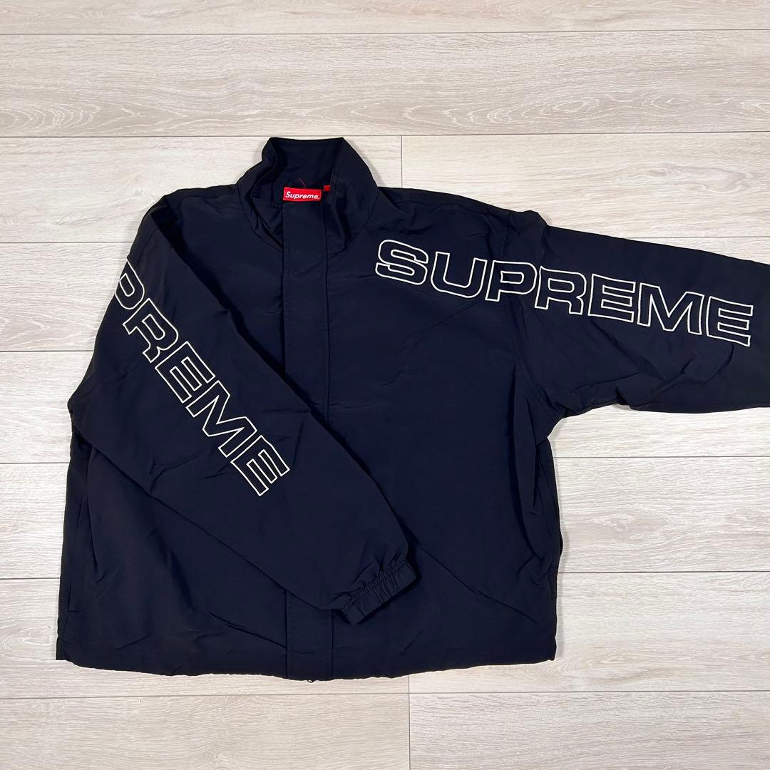 ジャケット・アウター supreme SPELLOUT EMBROIDERED SETUP M
