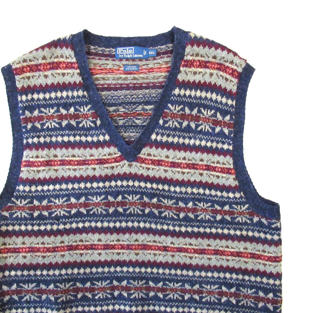 RalphLauren フェアアイル柄 アルパカ ウールベスト