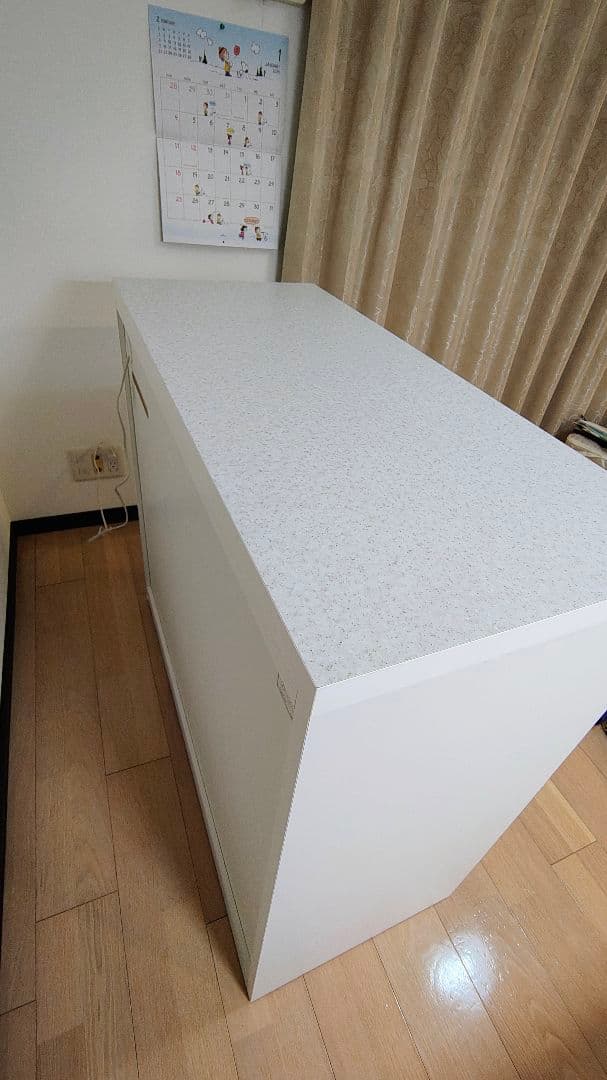 ニトリ キッチンカウンター アルミナ2 100CT WH 2021年製 美品