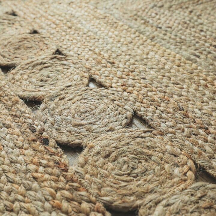 北欧　アジアン　麻　ラグ　絨毯