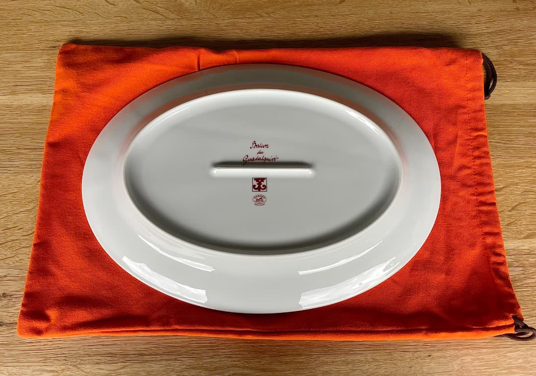新品稀少　エルメス「ガダルキヴィール」オーバルプレート 大皿 GMサイズ
