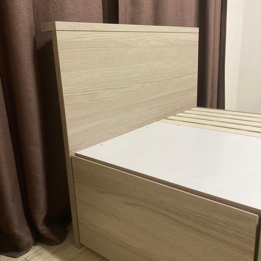 【自社配送エリア内限定販売】NITORI/ジオチェスト/シングルベッドフレーム