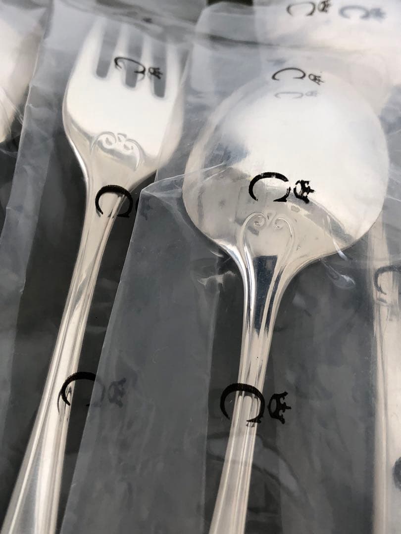 未使用　Versailles カトラリー 14本　シルバープレート　C/王冠刻印