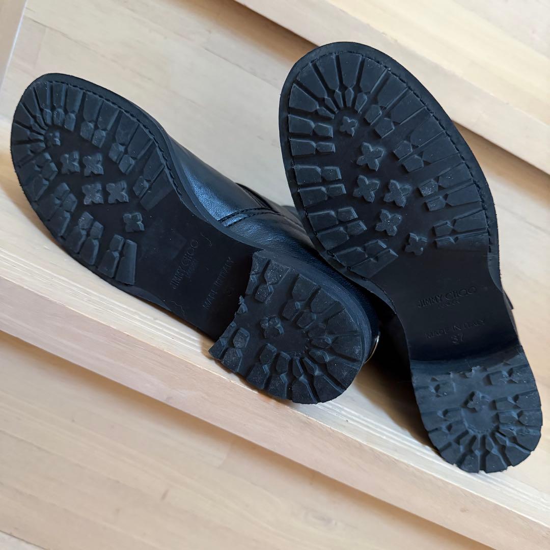 JIMMY CHOO エンジニアブーツ 37 ブラック 美品