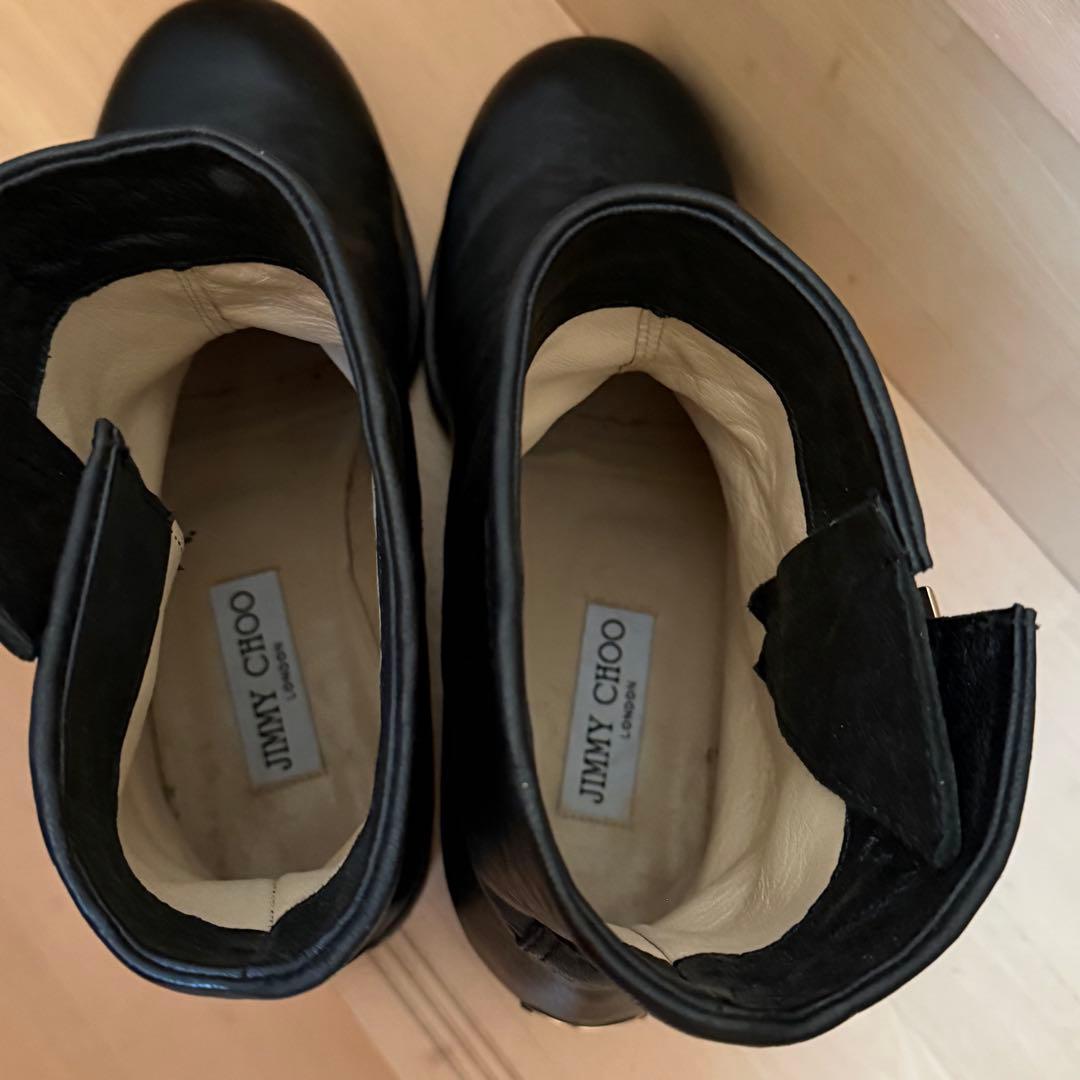 JIMMY CHOO エンジニアブーツ 37 ブラック 美品