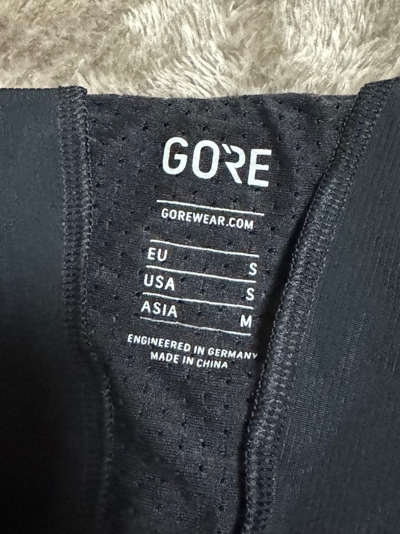 GORE ウィンドストッパー機能付き ビブタイツ 裏起毛 Sサイズ