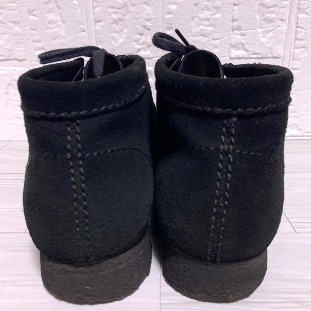靴 Clarks Wallabee BLACK SUEDE UK7.5 26.5cm