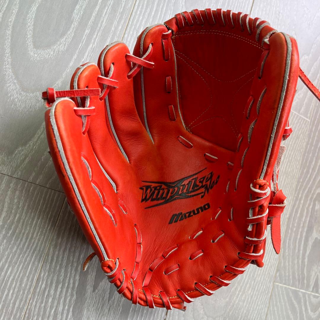 【大幅値下げ】ミズノ 軟式グローブ オレンジ　Winpulse Neo