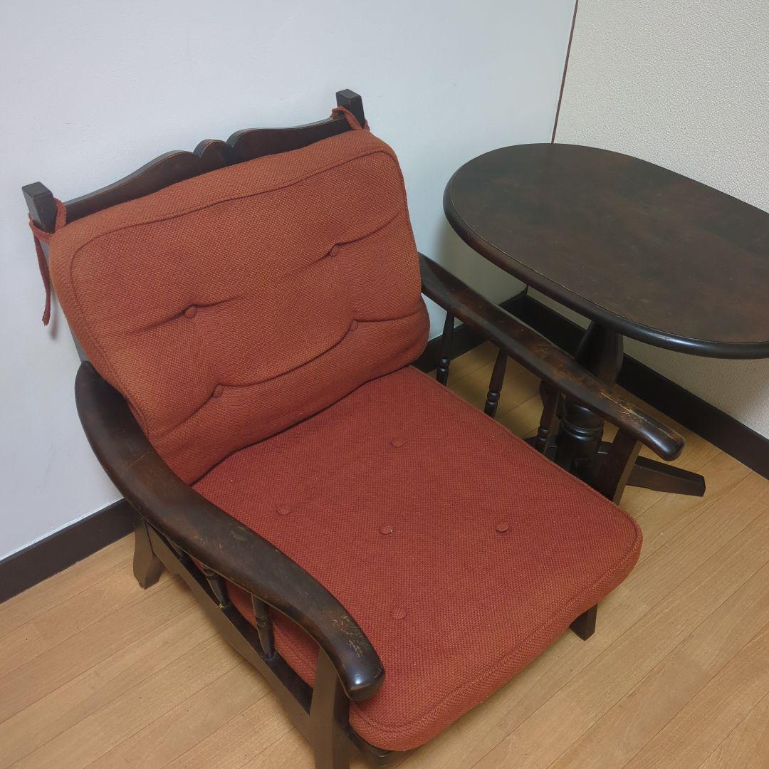 北海道民芸家具　1Pソファ