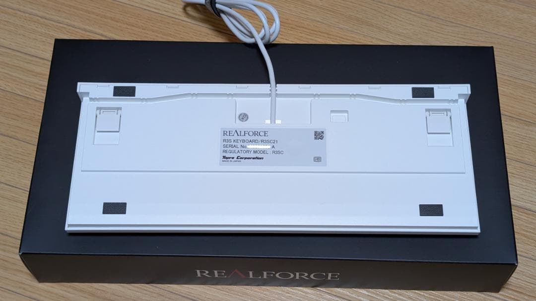 REALFORCE R3SC21 静音テンキーレス 45g ホワイト