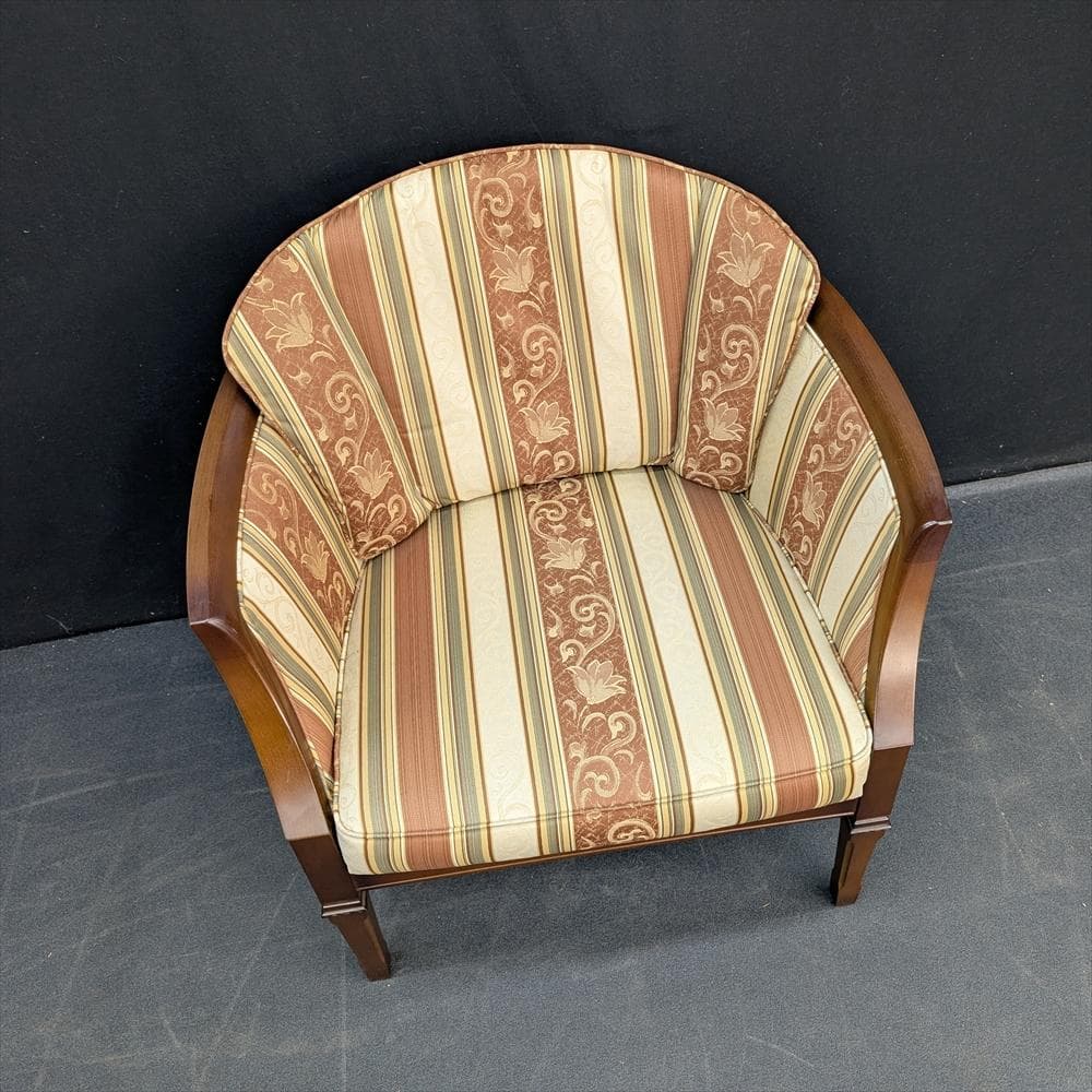 美品　マルニ　地中海　1人掛けソファ　シングルソファ　1P　リビング　天然木