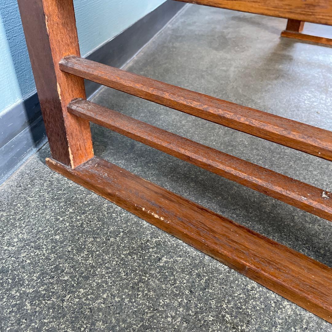 文机　昭和レトロ　古道具　アンティーク　ローテーブル　テレビ台