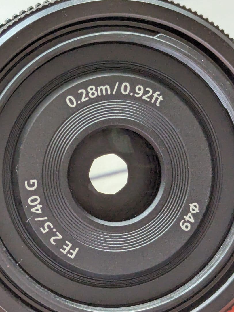 FE 40mm F2.5 G Eマウントレンズ