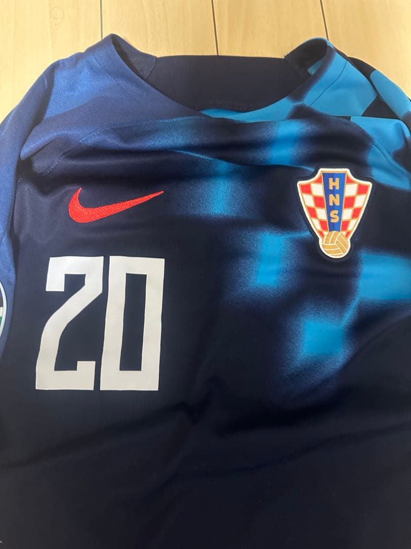 Nike グヴァルディオル　クロアチア代表ユニフォーム　パッチ付き　2022WC