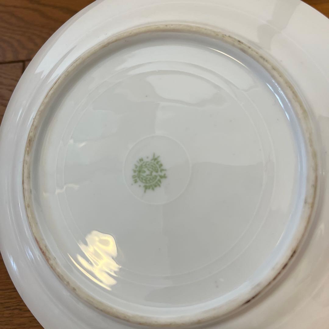 オールドノリタケ代表的な作品金盛りが豪華なプレート　スワン湖畔M NIPPON