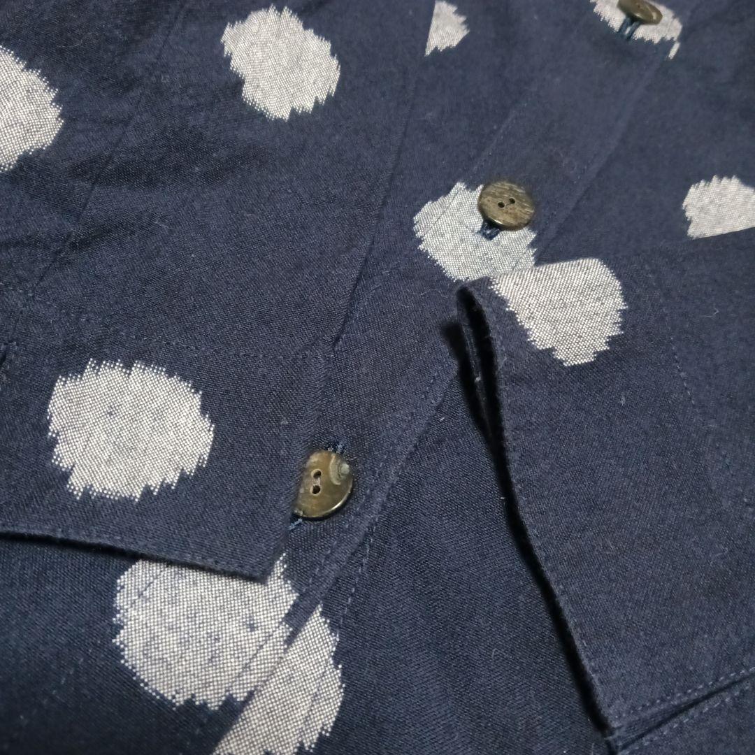 NORI様2点【綾小路Ｅ】日本製 綿100% シャツ 藍染め　京都 圓 絣