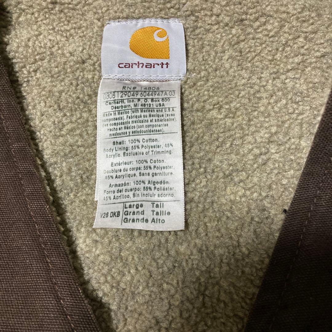 カーハート　ベスト　ブラウン