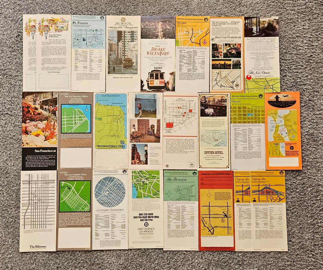 アメリカ ホテル 古いパンフレット 24点セット オマケ付き
