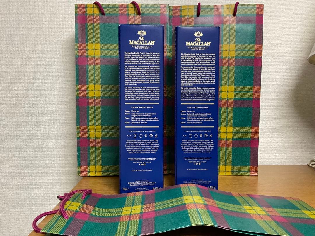 ザ・マッカラン12年　ダブルカスク　700ml カートン付×2本セット