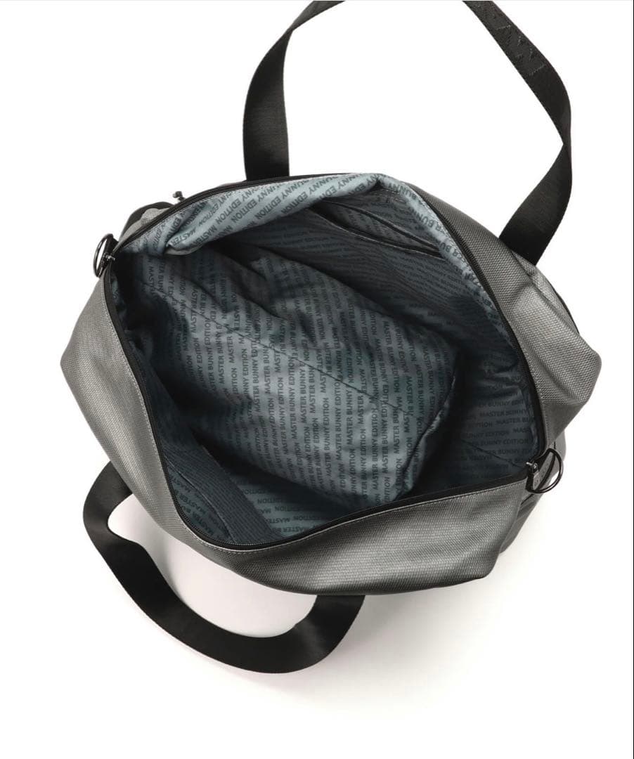 マスターバニー　テープ使いボストンバッグ(ガンメタ)