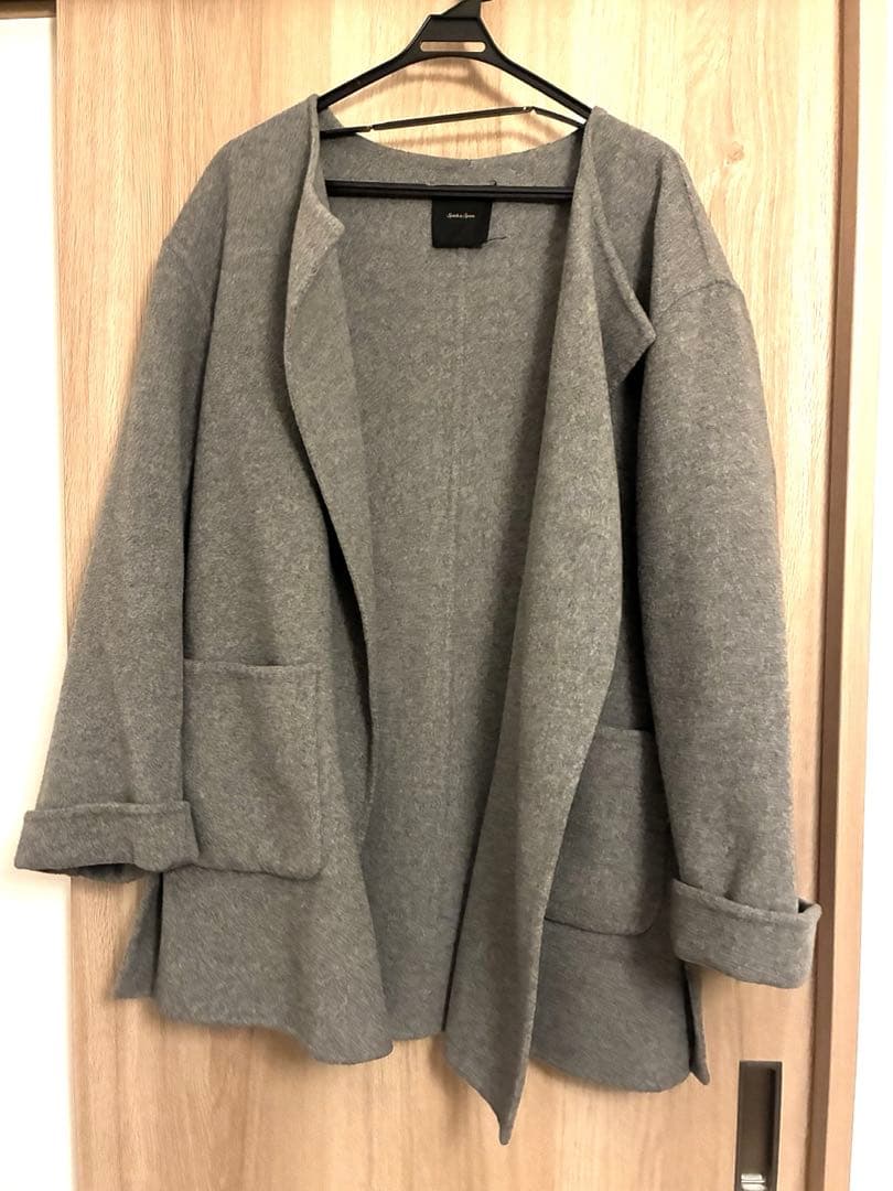 spick&span ノーカラーリバーコート