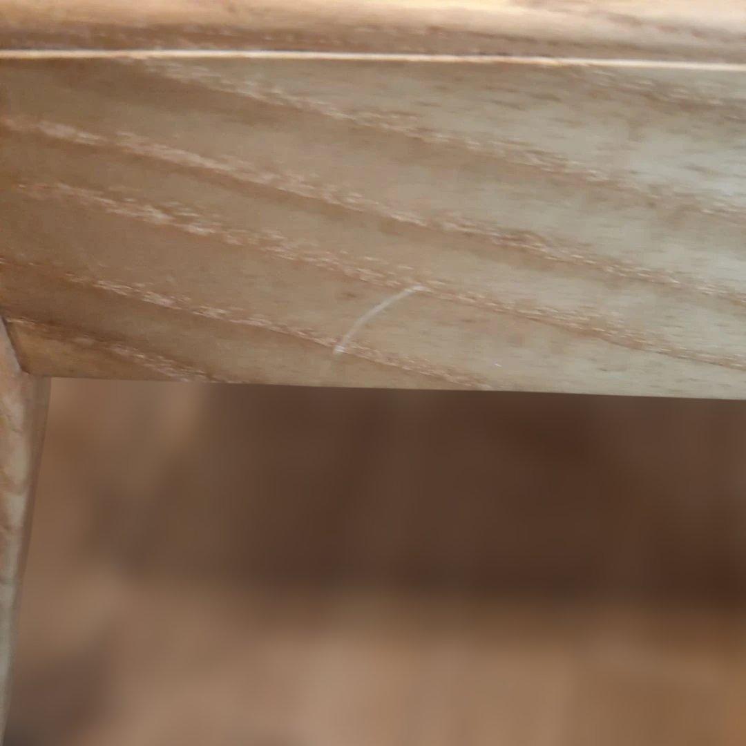 無印良品 木製アームチェア ダイニング用ラウンジチェア タモ材 北欧 廃盤品