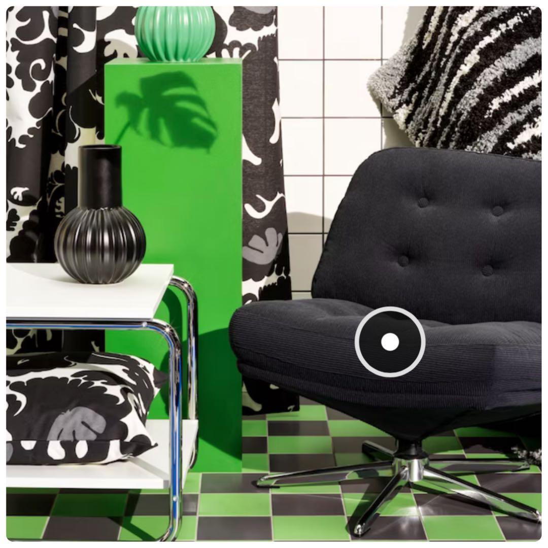 〈新品♠︎♤未開封〉IKEA ディヴリンゲ 1人掛け 回転パーソナルチェア ソファ