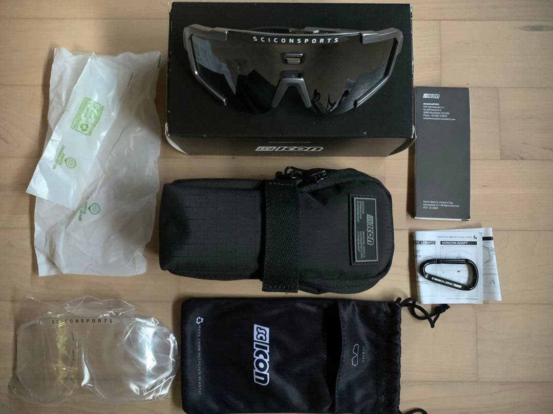 SCICON SPORTS icon AEROSCOPEサングラス シルバー