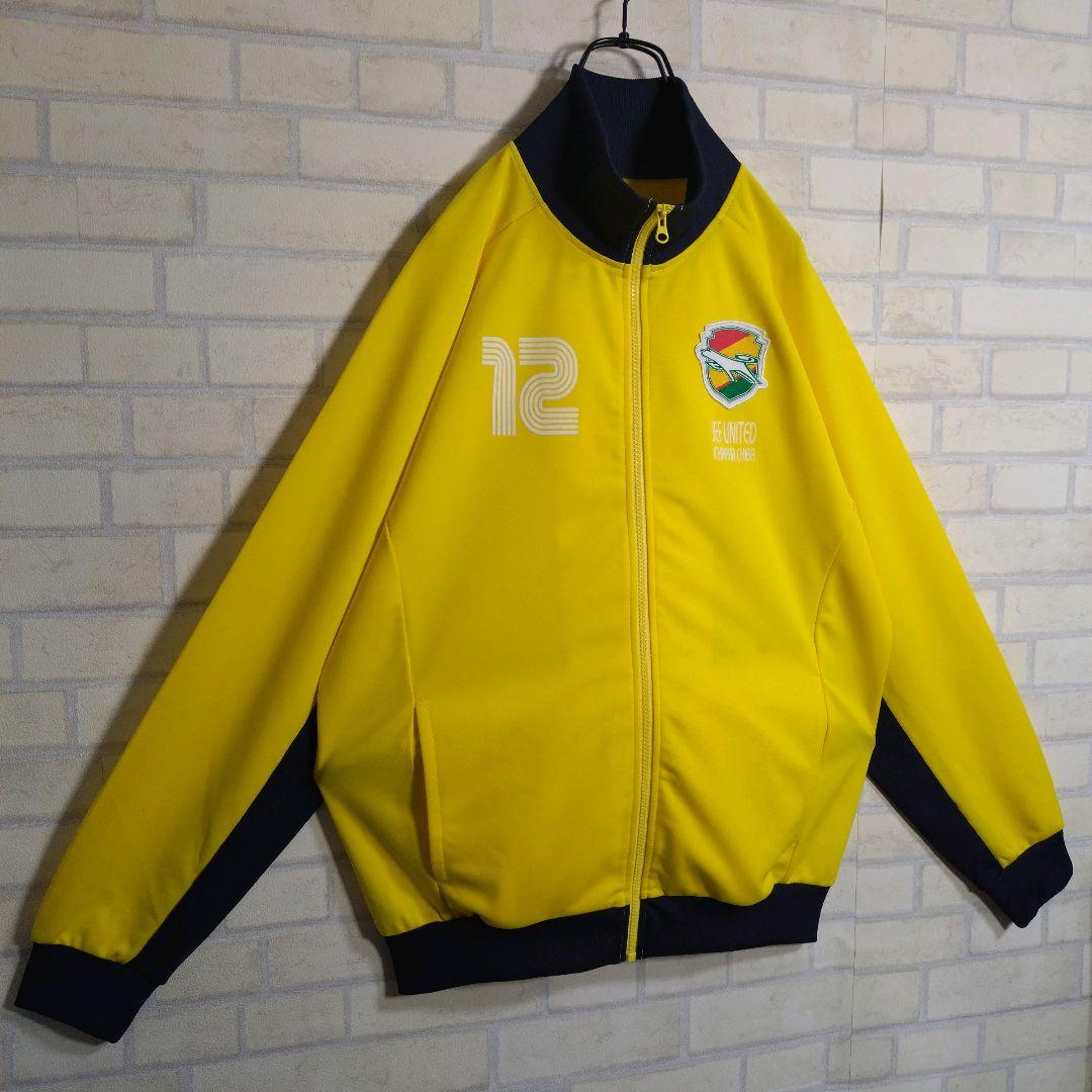 祝 J1昇格★00s ジェフ千葉 ワッペン刺繍 トラックジャケット 黄 L