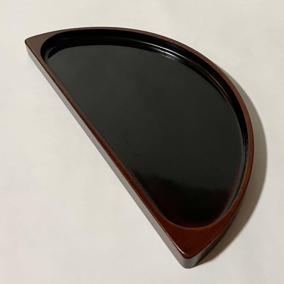 しこく彫　香川の漆器　天然木　うるし塗装　トレイ　八寸皿　６枚セット