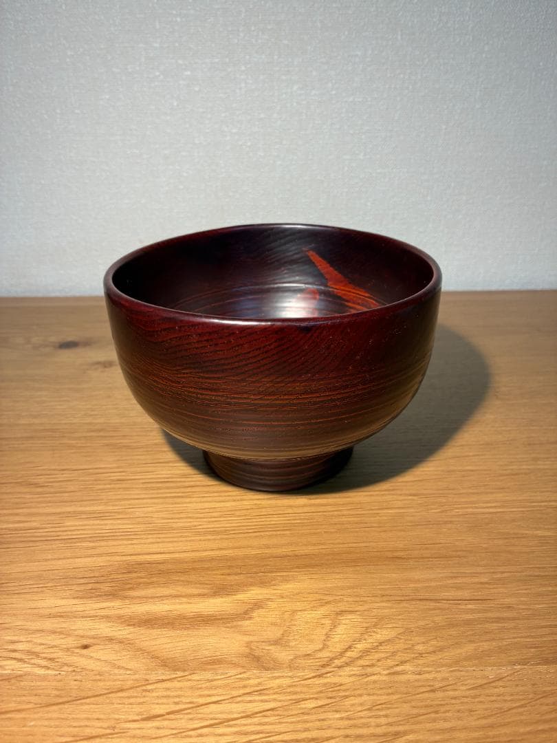 069 山中漆器 笑皿 栗 漆塗り 2枚セット